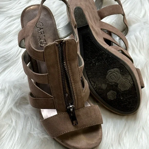 Carlos Santana Nude Wedge Zip Wedge - Picture 7 of 7